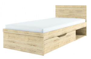 Односпальная кровать Оскар 90 с выдвижным ящиком