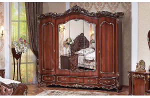 Шкаф 5-х дверный Элиза Люкс (орех)