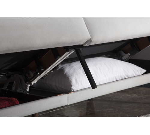 Трехместный Диван-кровать Flexy Флекси (светло-серый)