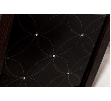 Одностворчатый шкаф витрина для посуды Мира MIRA-02 венге