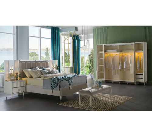 Шкаф-купе Gravita (Гравита) GRAV-19 слоновая кость