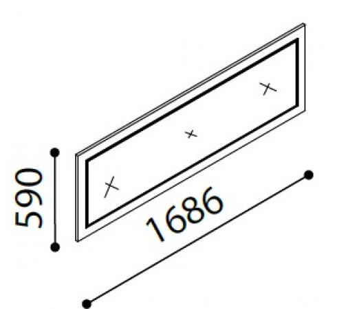 Зеркало для большого комода Легенда (Legenda) LEGN-11