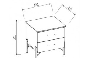 Прикроватная тумба Палвин PALV-27