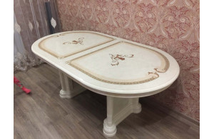 Обеденный стол раздвижной Роза (беж)