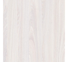 Шкаф 2-х дверный с глухой дверью и зеркальной Неаполь Ясень анкор светлый (патина "серебро")