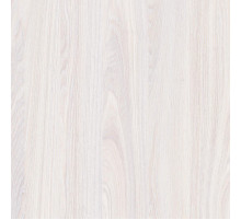 Шкаф 2-х дверный с глухой дверью и зеркальной Неаполь Ясень анкор светлый (патина "серебро")