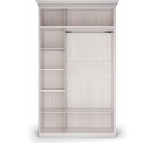 Шкаф 3-х дверный Неаполь Ясень анкор светлый (патина "серебро")