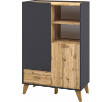 Шкаф комбинированный Сканди МН-036-07(графит)