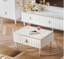 Журнальный столик Лоренсо МН-043-38 белый