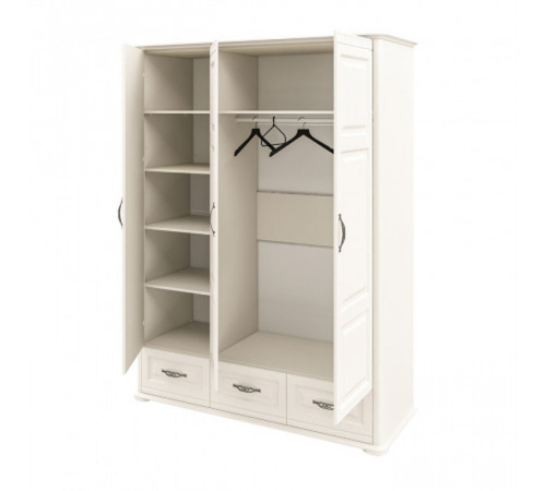 Шкаф трехстворчатый Марсель (крем) МН-126-03(1)