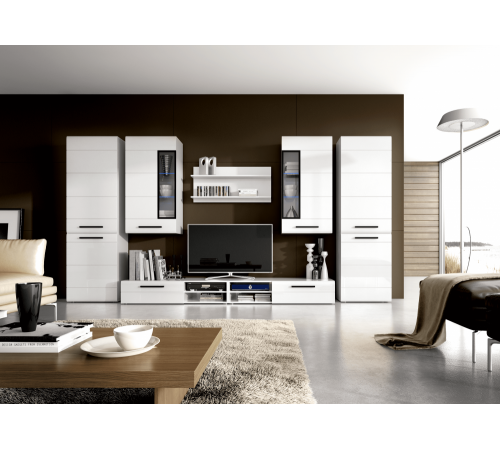 Низкая тумба под телевизор Кёльн-1750 Белый Аляска