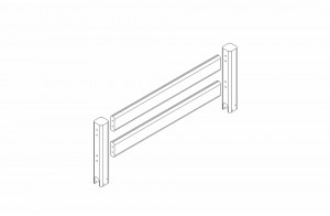 Пакет №5 Передняя защита по центру для кровати Соня