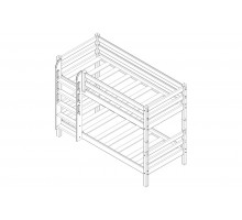 Детская кровать-чердак Соня Вариант-11