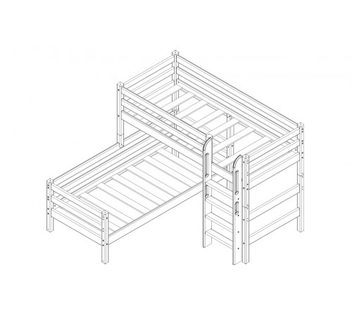 Двухъярусная детская кровать Соня Вариант-7