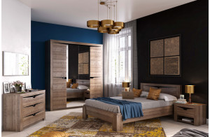 Спальный гарнитур Соренто Дуб Стирлинг композиция 1
