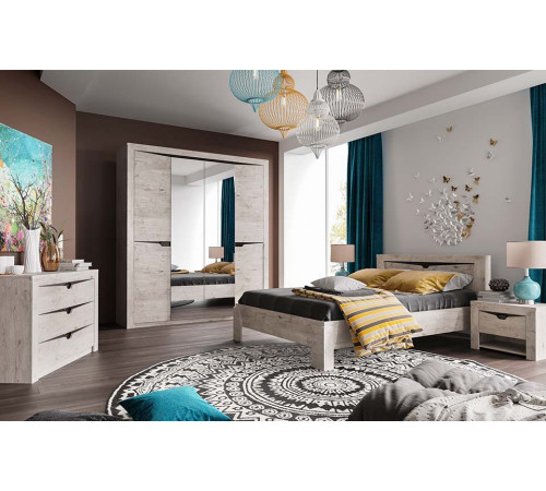 Шкаф для одежды четырехдверный Соренто 