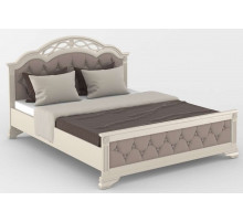 Двуспальная кровать Венеция MUR-101-01 с каретной стяжкой