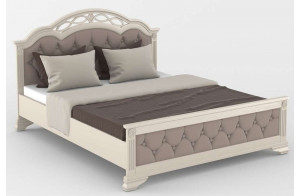 Двуспальная кровать Венеция MUR-101-01 с каретной стяжкой