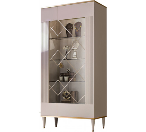 Шкаф витрина Rimini Solo РМВ2-2С (s) правый (слоновая кость)