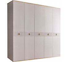 Пятистворчатый шкаф для одежды Rimini Solo РМШ2/5 (s) (слоновая кость)