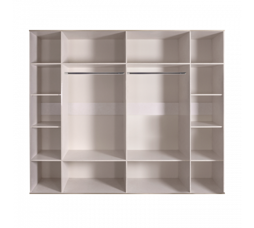 Шестистворчатый шкаф для одежды с ящиками и зеркалами Богемия Фарфале (Bogemia Farfalle) БМШ1/61 (Fа)