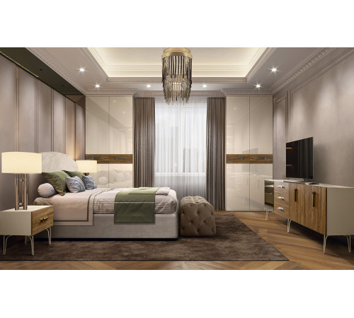 Пятистворчатый шкаф для одежды Богемия Вуд (Bogemia Wood) БМШ2/5 (Wo)