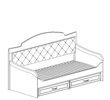 Односпальная кровать с ящиками Ралли 850