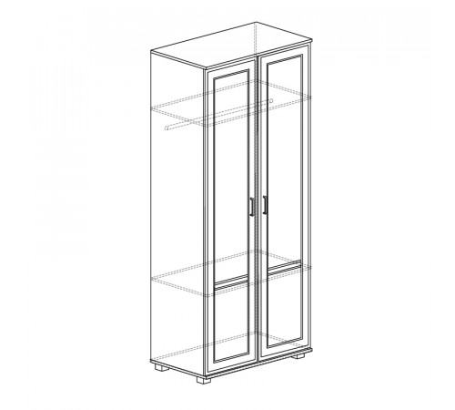 Двухдверный шкаф для одежды Белла 241