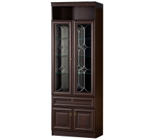 Шкаф витрина для посуды Инна 612 темный